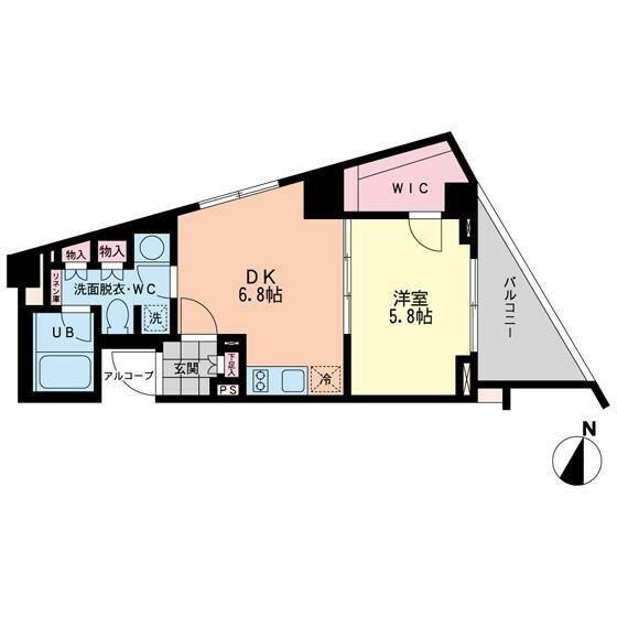 中野区松が丘マンション 間取り図画像