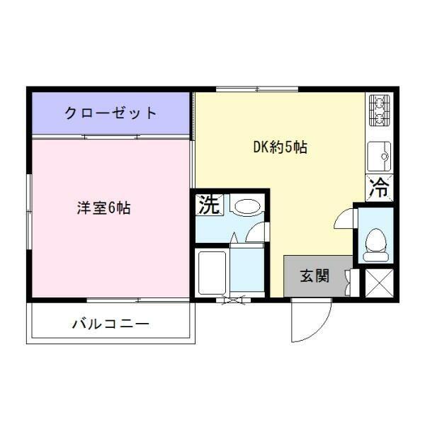 世田谷区大原マンション 間取り図画像