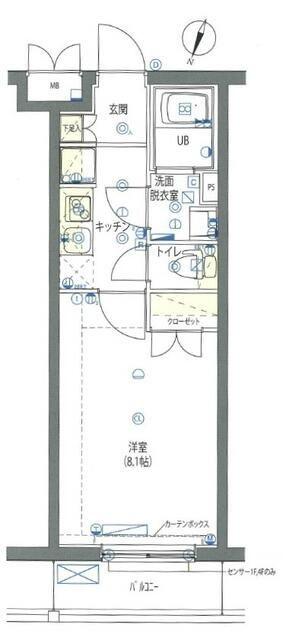 練馬区石神井町マンション 間取り図画像