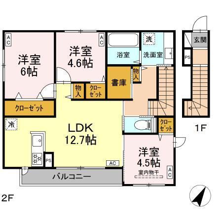 クレスト・トモ（201） 間取り図画像
