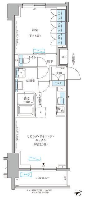 パークアクシス文京本郷（608） 間取り図画像