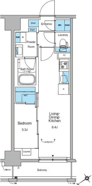 ルフォンリヴェント門前仲町（1003） 間取り図画像