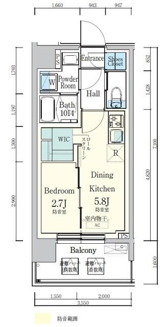 デュオフラッツ東品川　−ＯＴＯ−（602） 間取り図画像