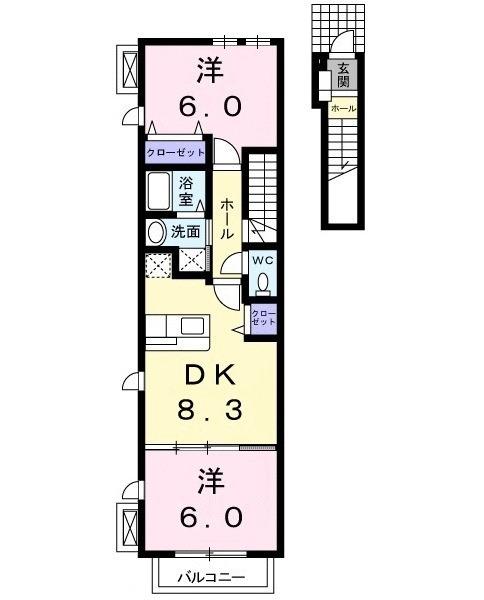 サンセール（204） 間取り図画像