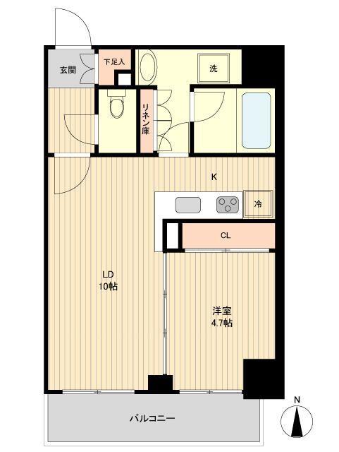港区南麻布マンション 間取り図画像