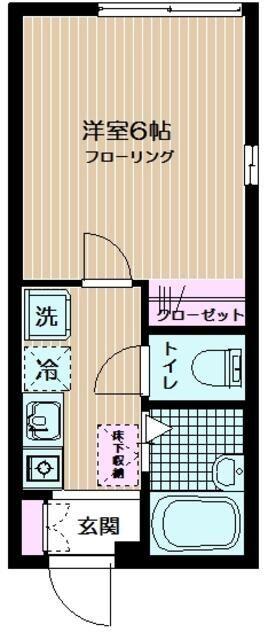 中野区本町アパート 間取り図画像