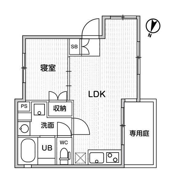 渋谷区東マンション 間取り図画像