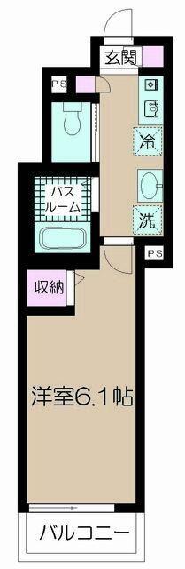 杉並区阿佐谷南アパート 間取り図画像