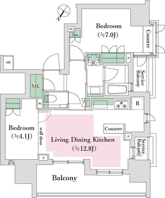 渋谷区渋谷マンション 間取り図画像