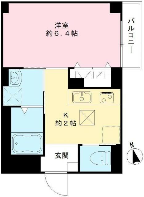 新宿区上落合マンション 間取り図画像