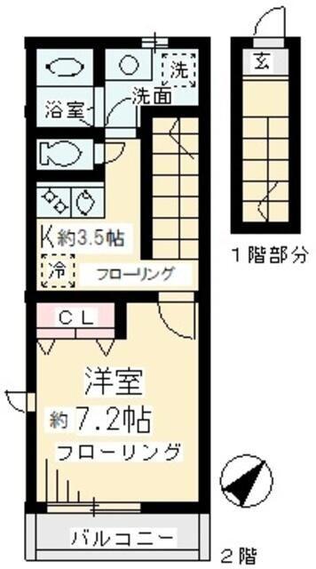 ＤＣ　ラフィネ（201） 間取り図画像