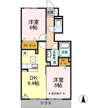 プランドールⅡ（102） 間取り図画像