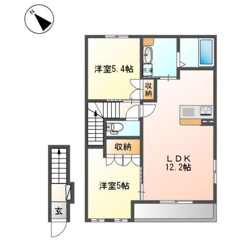 レジデンスさくら 間取り図画像