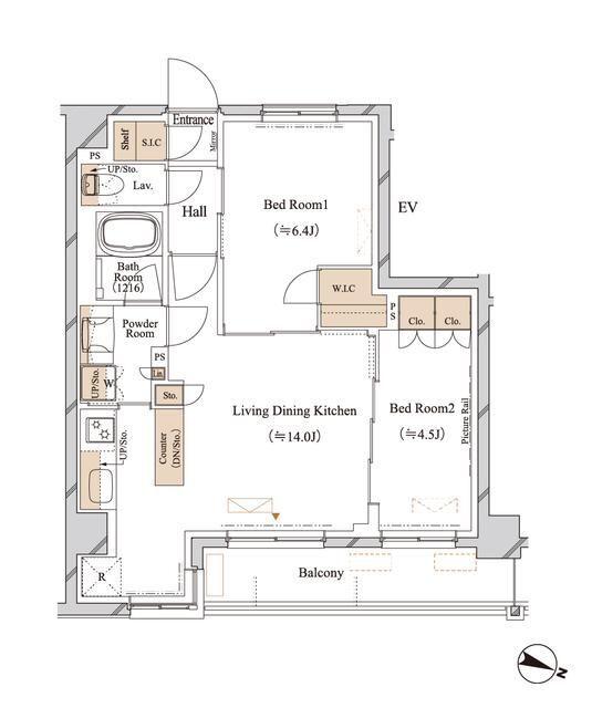 練馬区豊玉上マンション 間取り図画像