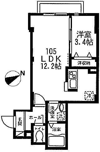 豊島区長崎マンション 間取り図画像
