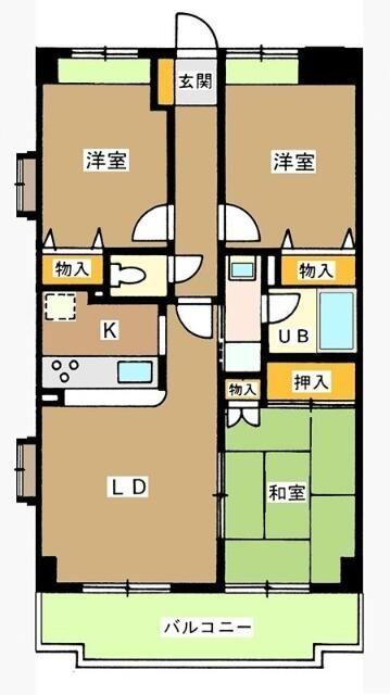練馬区高松マンション 間取り図画像