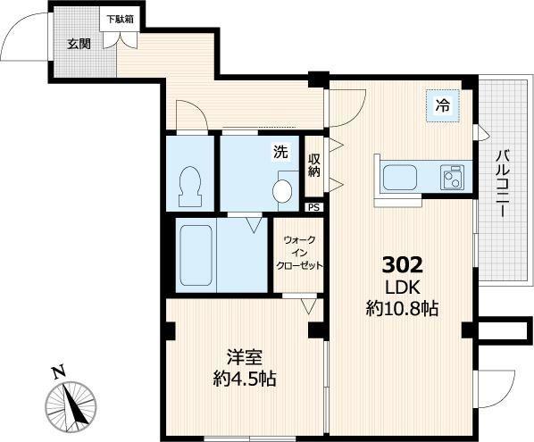 豊島区南池袋マンション 間取り図画像
