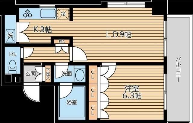 渋谷区恵比寿西マンション 間取り図画像
