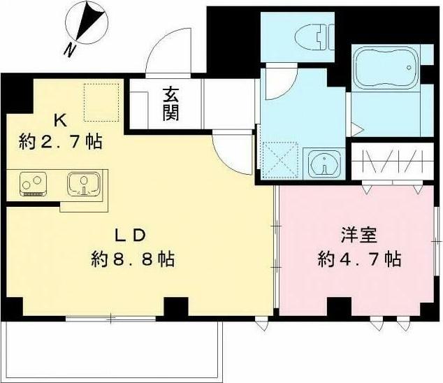 世田谷区三軒茶屋マンション 間取り図画像