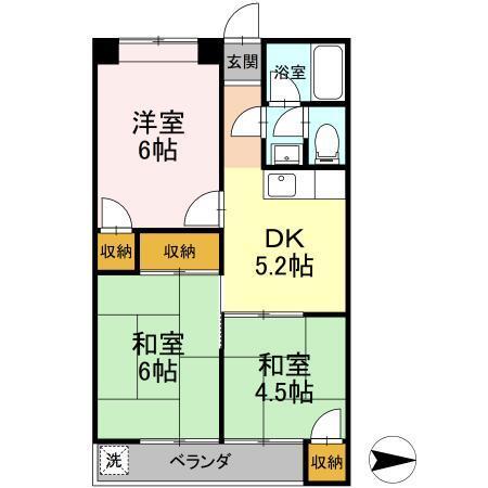 キャッスル邑乃（105） 間取り図画像