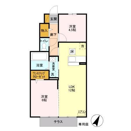 エーデルⅡ（102） 間取り図画像