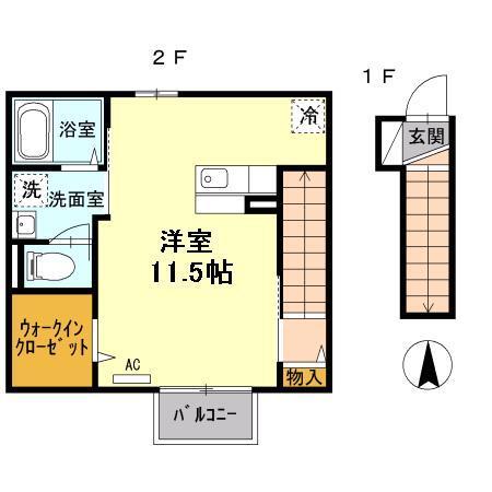 ラ・グラシューズ（203） 間取り図画像