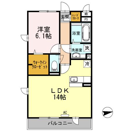 グランテージ（306） 間取り図画像