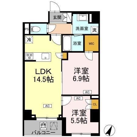ロイジェント戸越銀座（0214） 間取り図画像