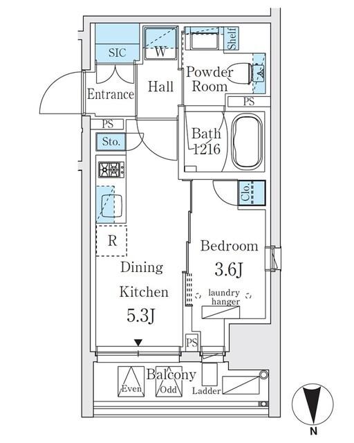 ジオエント秋葉原（202） 間取り図画像