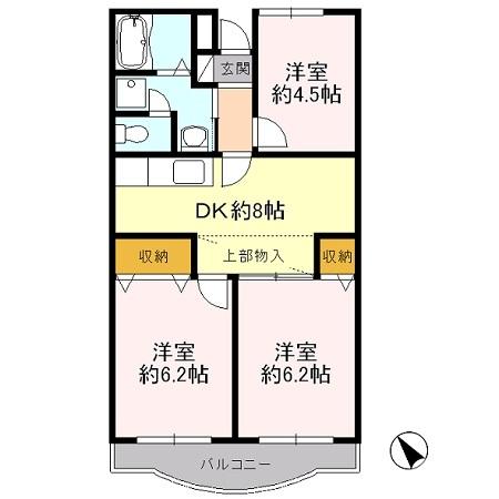 アメニティ芦田第3マンション（502） 間取り図画像