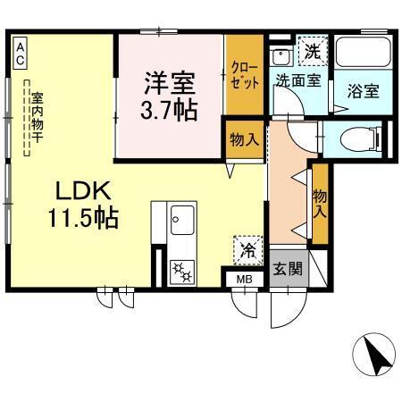 ドルチェ・パエーゼ（301） 間取り図画像