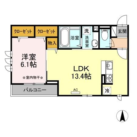 シャルルボア（202） 間取り図画像