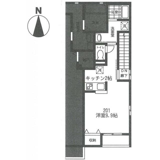 中野区上高田アパート 間取り図画像