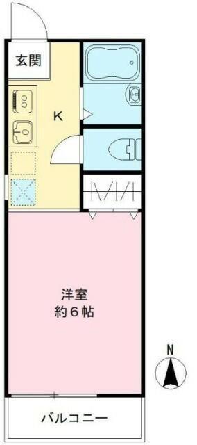 杉並区下高井戸アパート 間取り図画像