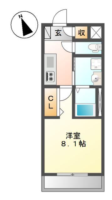 シルク南参道Ｒ 間取り図画像