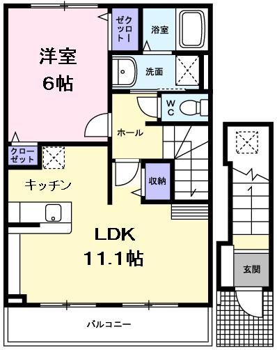 アクティブⅡ（202） 間取り図画像