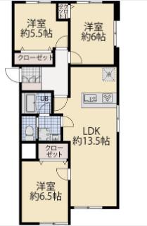 世田谷区羽根木マンション 間取り図画像
