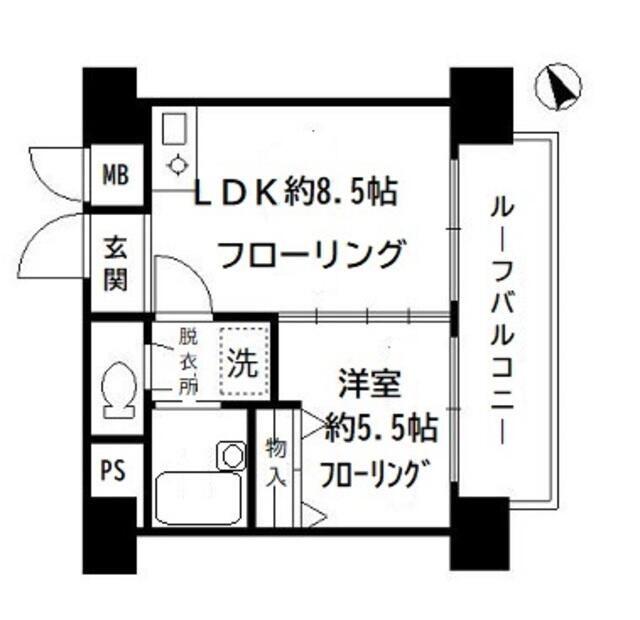 新宿区西新宿マンション 間取り図画像