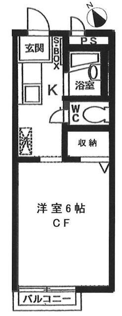 武蔵野市吉祥寺東町アパート 間取り図画像
