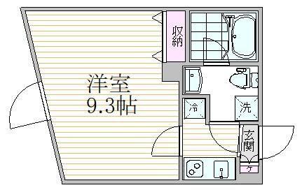 中野区東中野マンション 間取り図画像