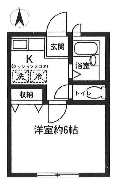 杉並区成田東アパート 間取り図画像