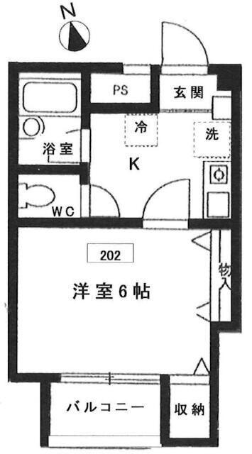 中野区新井マンション 間取り図画像