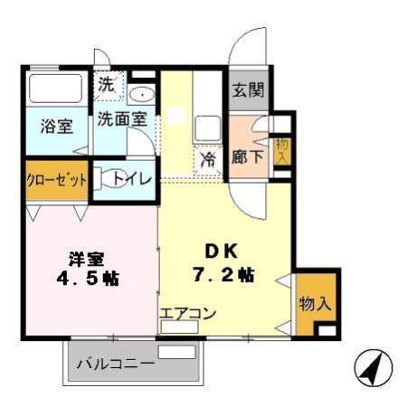 トレゾールⅡ（101） 間取り図画像