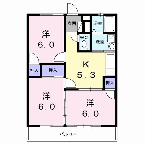 ロイヤルＦＵＪＩ（401） 間取り図画像