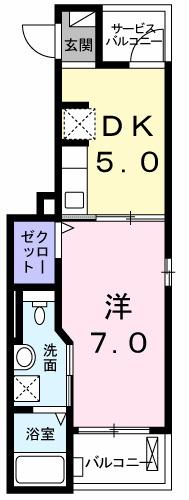 カルフール（201） 間取り図画像