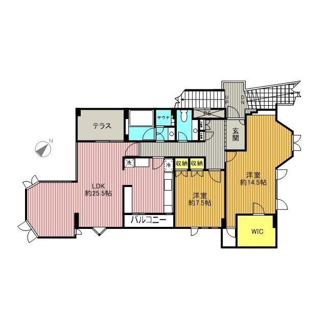 品川区上大崎マンション 間取り図画像
