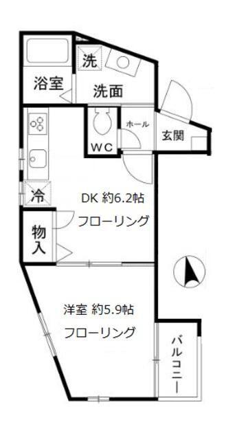 豊島区南長崎アパート 間取り図画像