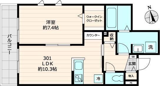 豊島区高松アパート 間取り図画像