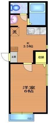 西東京市田無町アパート 間取り図画像