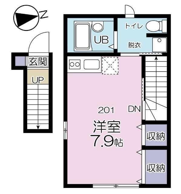 杉並区下高井戸アパート 間取り図画像